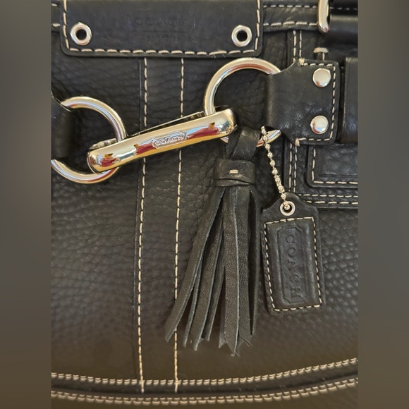 Coach Hampton Pebbled Leather Tote - Picture 2 of 13